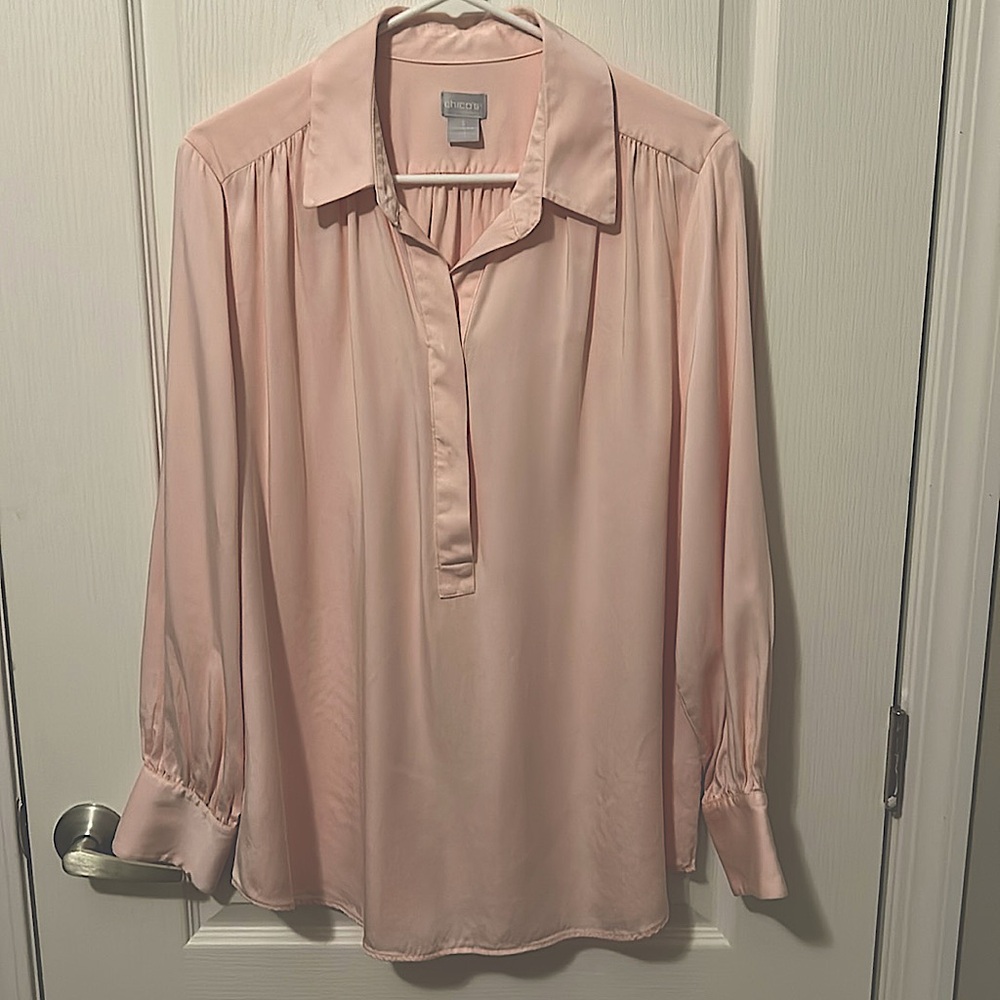 Pink EUC Chico’s tunic size 3